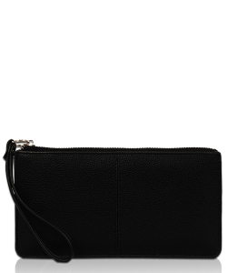 New Fashion Zip Wallet WA1288-3 BLACK